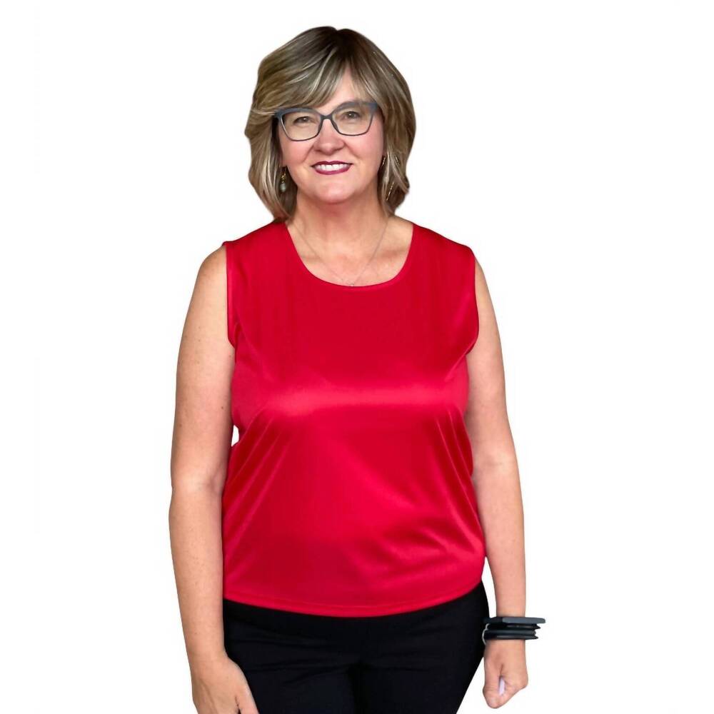 NEW WEAVZ sleeveless tank top in red
